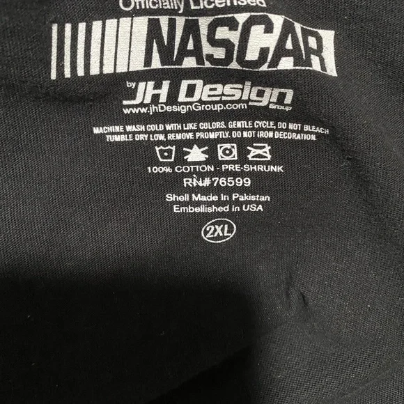 NASCAR Loves 38 by JH DESIGN Men’s Oversized TShirt Size 2XL